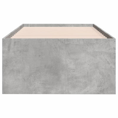 Vuodesohva laatikoilla betoninharmaa 75x190 cm tekninen puu