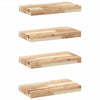 Kelluvat hyllyt 4 kpl 60x20x4 cm käsittelemätön massiivipuu akaasia