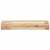 Kelluvat hyllyt 4 kpl 60x20x4 cm käsittelemätön massiivipuu akaasia