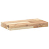 Kelluvat hyllyt 4 kpl 60x20x4 cm käsittelemätön massiivipuu akaasia