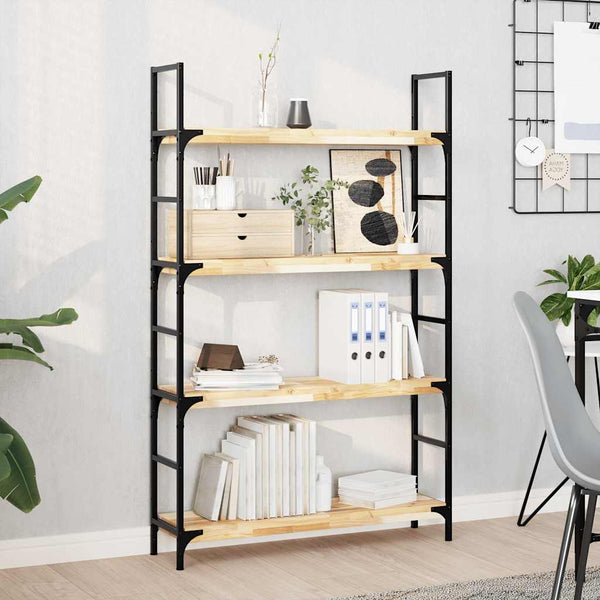 Kelluvat hyllyt 2 kpl 100x20x4 cm käsittelemätön massiivipuu akaasia