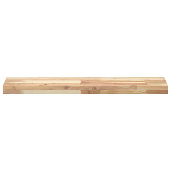 Kelluvat hyllyt 4 kpl 100x20x4 cm käsittelemätön massiivipuu akaasia