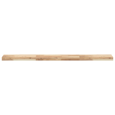 Kelluva hylly 120x20x4 cm käsittelemätön täysi akasiapuu