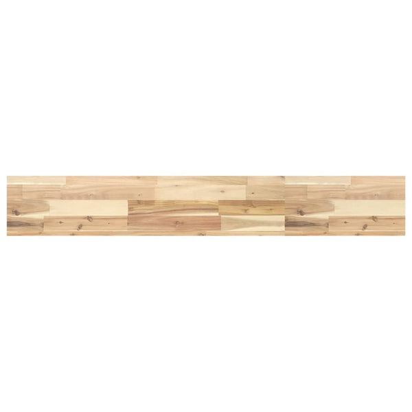Kelluva hylly 160x20x4 cm käsittelemätön täysi akasiapuu