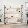 Kelluva hylly 160x20x4 cm käsittelemätön täysi akasiapuu
