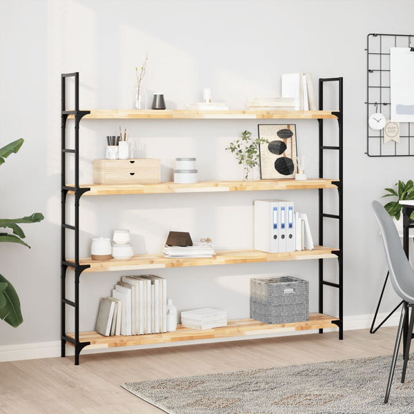 Kelluva hylly 160x20x4 cm käsittelemätön täysi akasiapuu