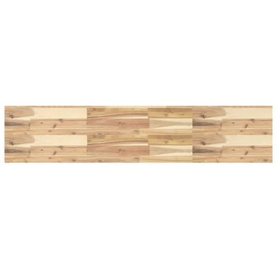 Kelluva hylly 120x30x4 cm käsittelemätön täysi akasiapuu