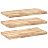 Kelluvat hyllyt 3 kpl 60x40x4 cm käsittelemätön massiivipuu akaasia