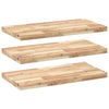Kelluvat hyllyt 3 kpl 100x40x4 cm käsittelemätön täysi akasia