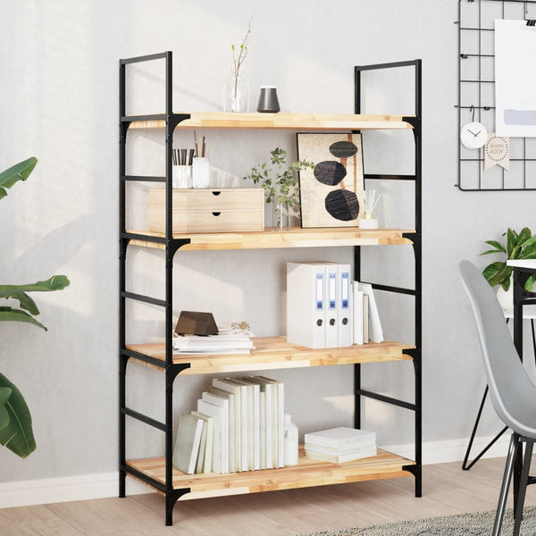 Kelluvat hyllyt 4 kpl 100x40x4 cm käsittelemätön massiivipuu akaasia