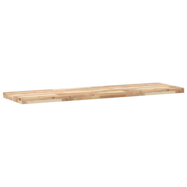 Kelluva hylly 120x40x4 cm käsittelemätön täysi akasiapuu