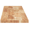 Kelluvat hyllyt 2 kpl 120x20x2 cm öljytty massiivipuu akaasia