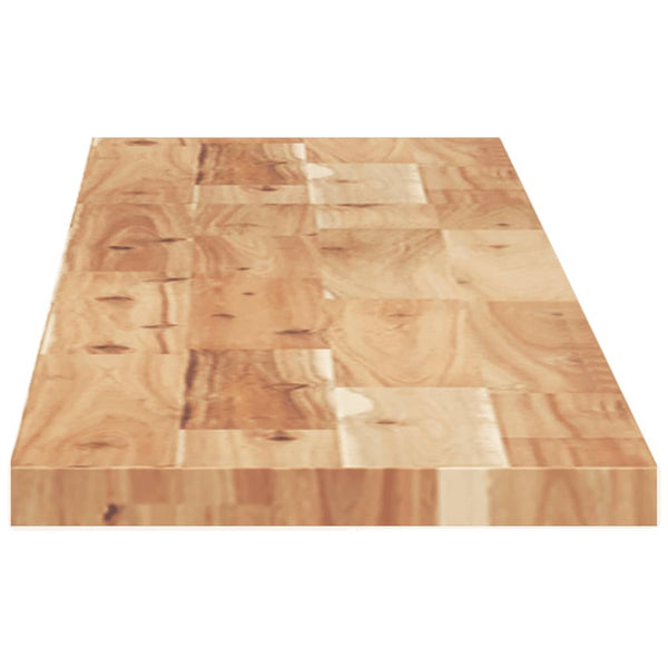 Kelluvat hyllyt 2 kpl 120x20x2 cm öljytty massiivipuu akaasia