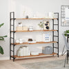 Kelluvat hyllyt 4 kpl 120x30x2 cm öljytty massiivipuu akaasia