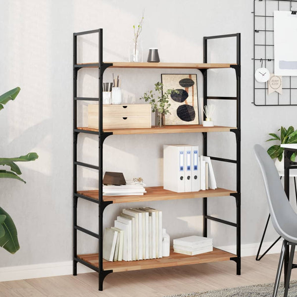 Kelluvat hyllyt 4 kpl 60x40x2 cm öljytty täysi akasiapuu