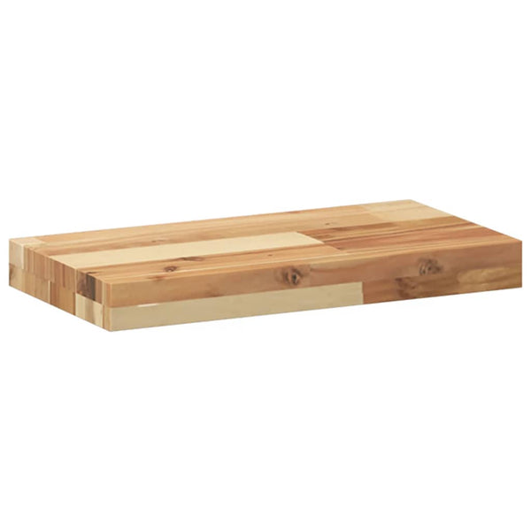 Kelluvat hyllyt 3 kpl 60x20x4 cm öljytty massiivipuu akaasia