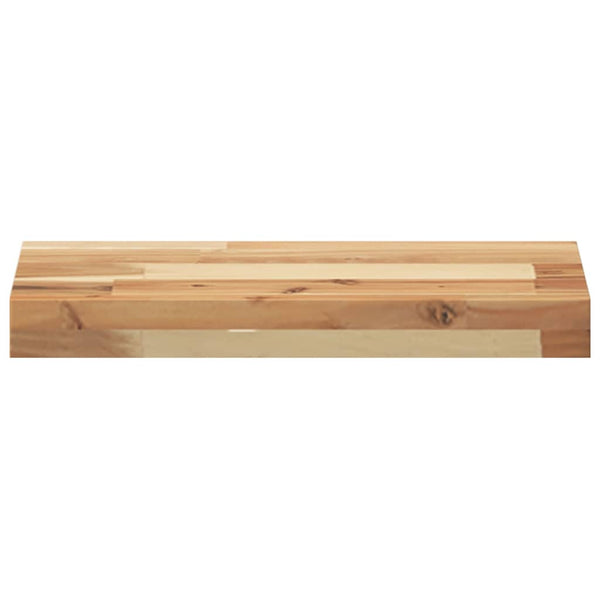 Kelluvat hyllyt 3 kpl 60x20x4 cm öljytty massiivipuu akaasia