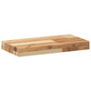 Kelluvat hyllyt 3 kpl 60x20x4 cm öljytty massiivipuu akaasia