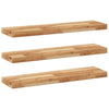 Kelluvat hyllyt 3 kpl 80x20x4 cm öljytty massiivipuu akaasia