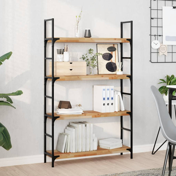 Kelluvat hyllyt 4 kpl 80x20x4 cm öljytty massiivipuu akaasia