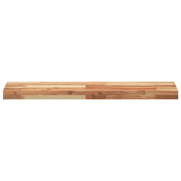 Kelluvat hyllyt 3 kpl 100x20x4 cm öljytty massiivipuu akaasia