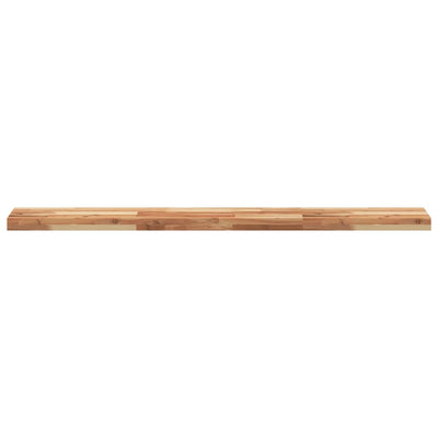 Kelluva hylly 120x20x4 cm öljytty täysi akasiapuu