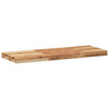 Kelluva hylly 80x30x4 cm öljytty täysi akasiapuu