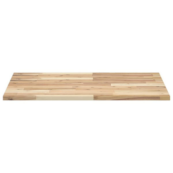 Kylpyhuoneen pöytälevy 80x60x2 cm käsittelemätön täysi akasia