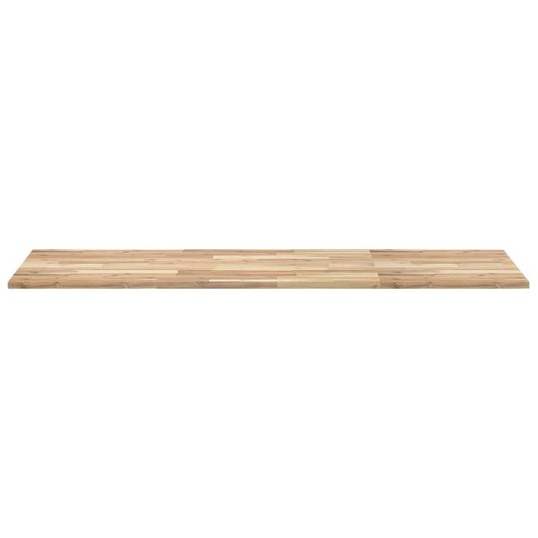 Kylpyhuoneen pöytälevy 120x60x2 cm käsittelemätön täysi akasia