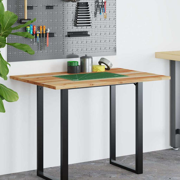 Pöytälevy öljytty 80x70x2 cm massiivipuuta akaasia