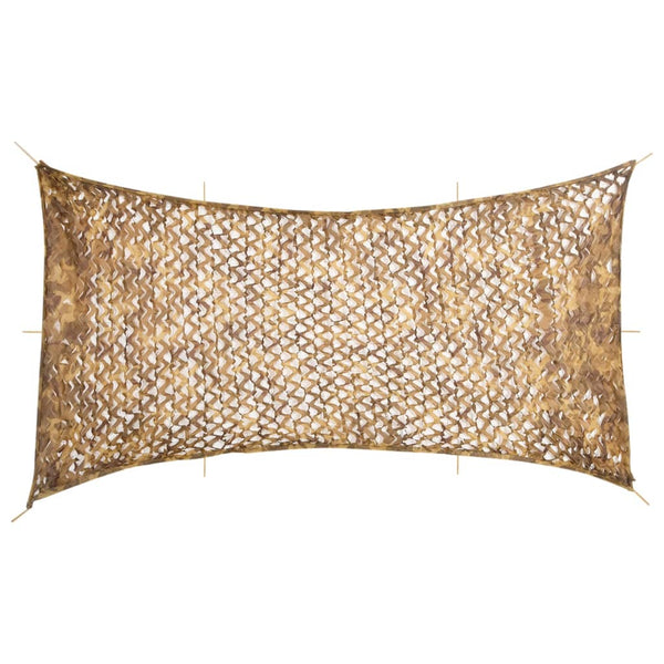 Naamiointiverkko säilytyspussilla 708x423 cm hiekkaa