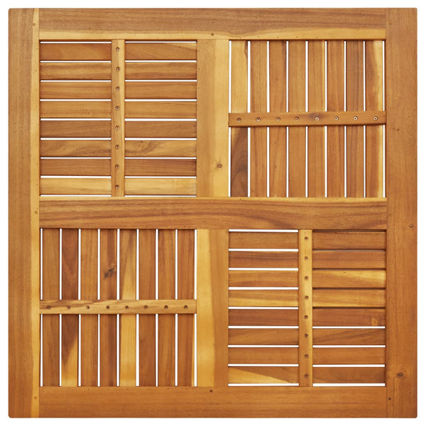 Pöytälevy 90x90x2,2 cm neliö täysi akasiapuu