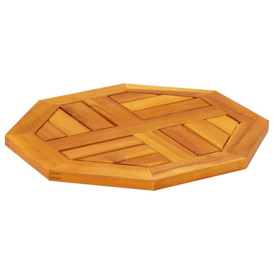 Pöytälevy 40x40x2 cm Kahdeksankulmainen massiivipuu akaasia