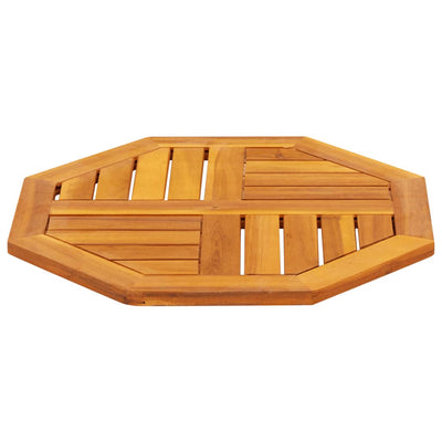 Pöytälevy 50x50x2 cm Kahdeksankulmainen massiivipuu akaasia