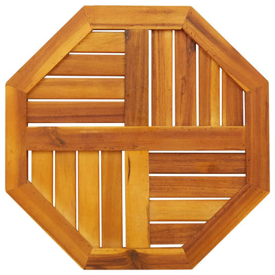 Pöytälevy 50x50x2 cm Kahdeksankulmainen massiivipuu akaasia