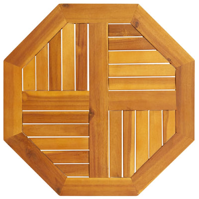 Pöytälevy 60x60x2 cm Kahdeksankulmainen massiivipuu akaasia