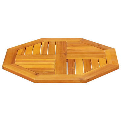 Pöytälevy 60x60x2 cm Kahdeksankulmainen massiivipuu akaasia