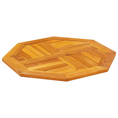 Pöytälevy 60x60x2 cm Kahdeksankulmainen massiivipuu akaasia