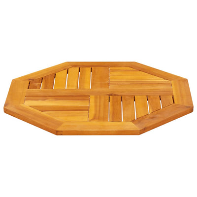 Pöytälevy 60x60x2 cm Kahdeksankulmainen massiivipuu akaasia