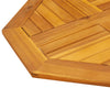 Pöytälevy 60x60x2 cm Kahdeksankulmainen massiivipuu akaasia