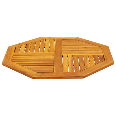 pöytälevy 90x90x2,2 cm kahdeksankulmainen massiivipuu akaasia