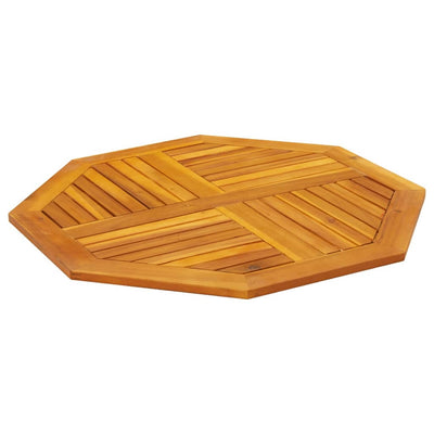pöytälevy 90x90x2,2 cm kahdeksankulmainen massiivipuu akaasia