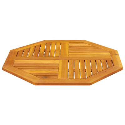 pöytälevy 90x90x2,2 cm kahdeksankulmainen massiivipuu akaasia