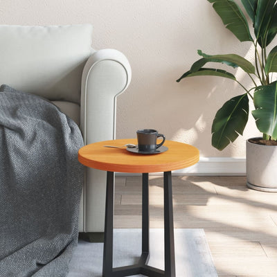 Pöytälevy pyöreä vahanruskea Ø40x2,5 cm täysi mänty