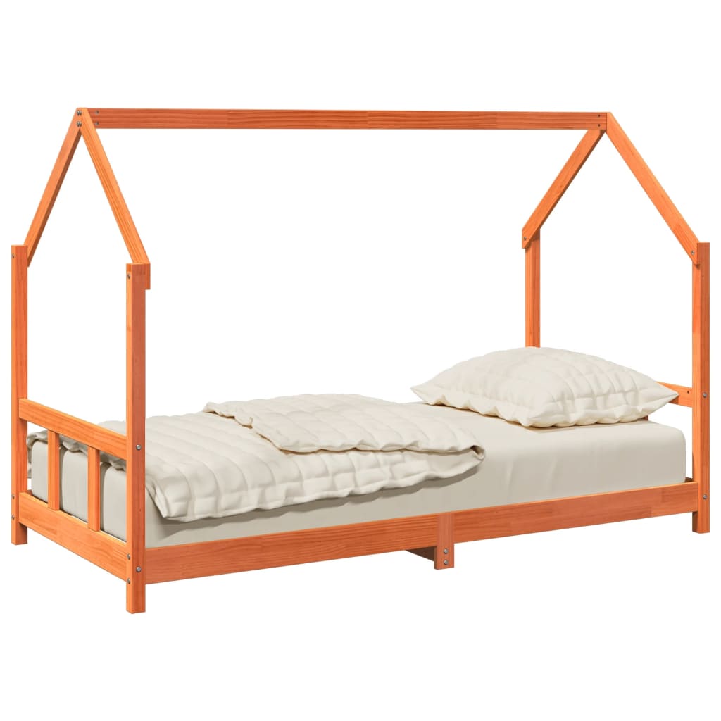 Vahanruskea lasten sängynrunko Eogenica 90x190cm (mänty)