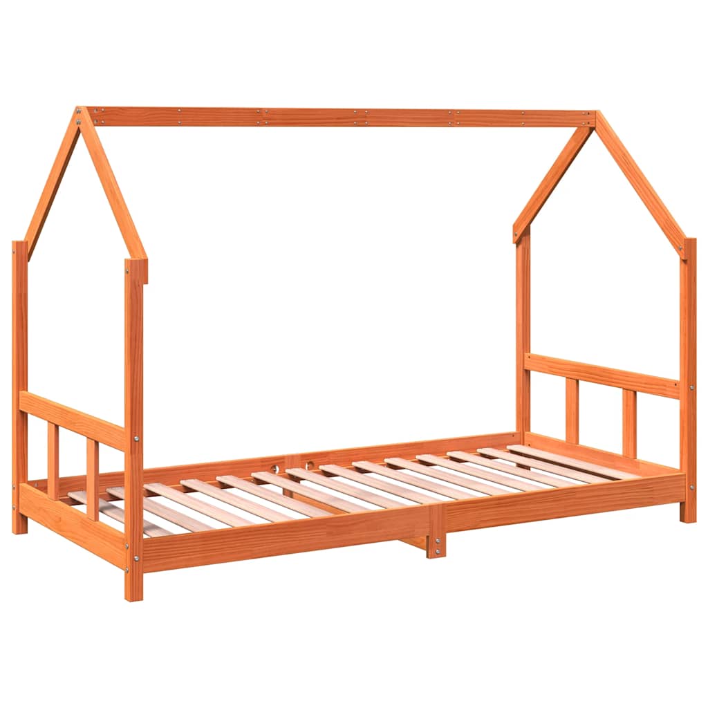 Vahanruskea lasten sängynrunko Eogenica 90x190cm (mänty)