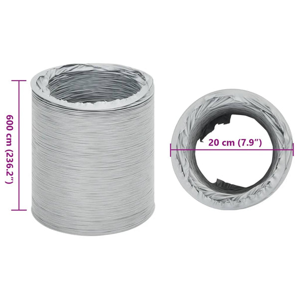 PVC ilmanpoistokanava 6 m Ø20 cm