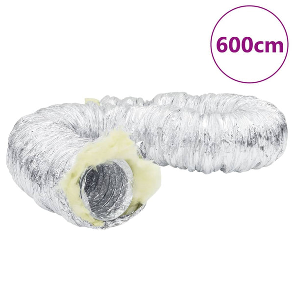 Eristetty ilmanvaihtokanava alumiini 6 m Ø12,5 cm