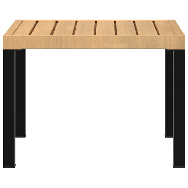 Musta ulkosohvapöytä Thetu 55x55x39,5cm (jauhemaalattu teräs)