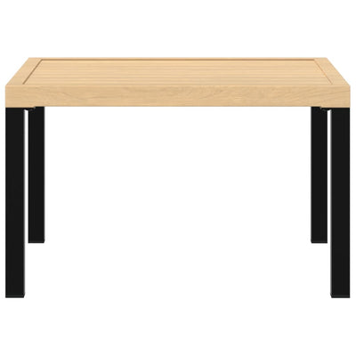 Ulkosohvapöytä musta 65x65x40 cm alumiini